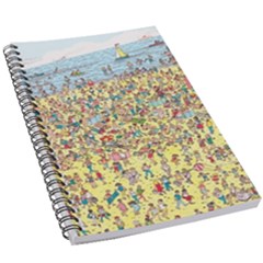 Waldo Cartoon Where s Wally Water Sky Sea Day Nature 5 5  X 8 5  Notebook by 99art