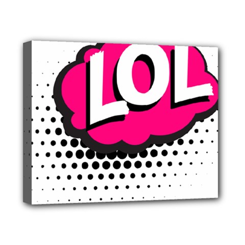 Lol-acronym-laugh-out-loud-laughing Canvas 10  X 8  (stretched) by 99art