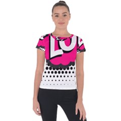 Lol-acronym-laugh-out-loud-laughing Short Sleeve Sports Top  by 99art