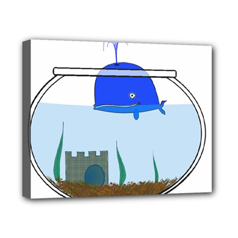 Wal-fish-small-world-lake-sea Canvas 10  X 8  (stretched) by 99art