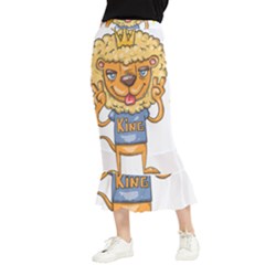 Animation-lion-animals-king-cool Maxi Fishtail Chiffon Skirt by 99art