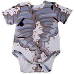 Tornado-twister-angry-comic Baby Short Sleeve Bodysuit by 99art