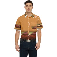 Hamburger-cheeseburger-burger-lunch Men s Short Sleeve Pocket Shirt  by 99art