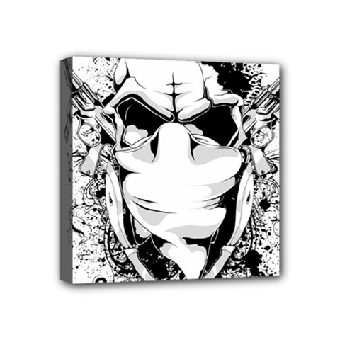 Graphic-design-vector-skull Mini Canvas 4  X 4  (stretched) by 99art