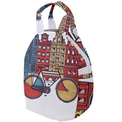 Amsterdam Graphic Design Poster Illustration Travel Backpack by 99art