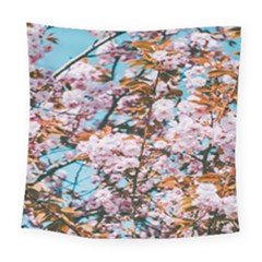Nature Beautiful Rainbow Square Tapestry (large) by artworkshop