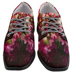 Pink Flower Women Heeled Oxford Shoes by artworkshop