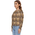 Brown Abstract Background Texture Pattern Seamless Women s Long Sleeve Raglan Tee View2