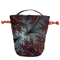 Abstract Pattern Design Art Wallpaper Tracery Texture Drawstring Bucket Bag by danenraven