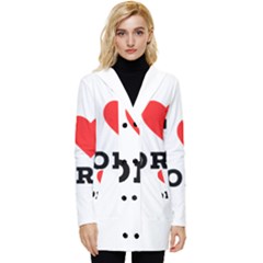 I Love Pork  Button Up Hooded Coat  by ilovewhateva