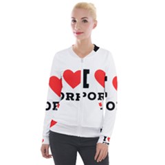 I Love Pork  Velvet Zip Up Jacket by ilovewhateva