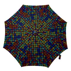 Geometric Colorful Square Rectangle Hook Handle Umbrellas (large) by Bangk1t