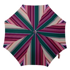 Vertical Line Color Lines Texture Hook Handle Umbrellas (large) by Bangk1t