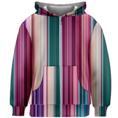 Vertical Line Color Lines Texture Kids  Zipper Hoodie Without Drawstring by Bangk1t
