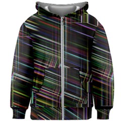 False Prismatic Black Background Kids  Zipper Hoodie Without Drawstring by Bangk1t