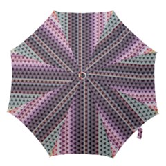 Triangle Stripes Texture Pattern Hook Handle Umbrellas (medium) by Bangk1t