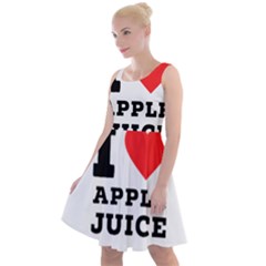 I Love Apple Juice Knee Length Skater Dress by ilovewhateva