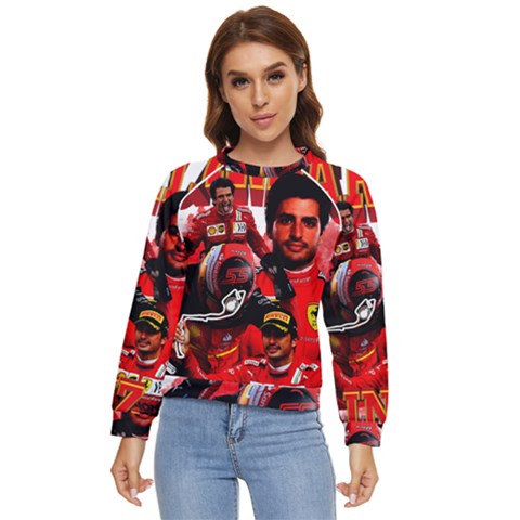 Carlos Sainz Women s Long Sleeve Raglan Tee by Boster123