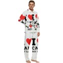 I love cafe au late Men s Long Sleeve Velvet Pocket Pajamas Set View2