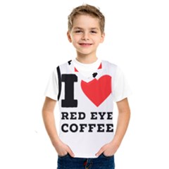 I Love Red Eye Coffee Kids  Basketball Tank Top by ilovewhateva