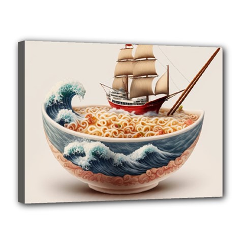 Noodles Pirate Chinese Food Food Canvas 16  X 12  (stretched) by Ndabl3x