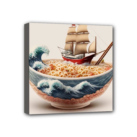 Noodles Pirate Chinese Food Food Mini Canvas 4  X 4  (stretched) by Ndabl3x