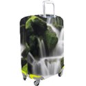 Waterfall Moss Korea Mountain Valley Green Forest Luggage Cover (Large) View2
