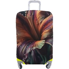 Flower Orange Lilly Luggage Cover (large) by Ndabl3x