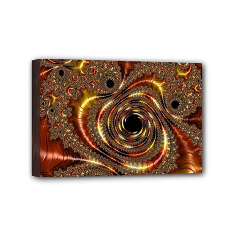 Geometric Art Fractal Abstract Art Mini Canvas 6  X 4  (stretched) by Ndabl3x