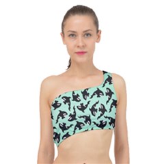 Orca Killer Whale Fish Spliced Up Bikini Top  by Ndabl3x