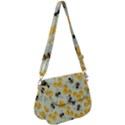 Honey Bee Bees Pattern Saddle Handbag View1