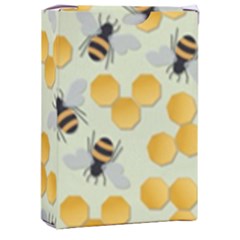 Honey Bee Bees Pattern Playing Cards Single Design (rectangle) With Custom Box by Ndabl3x