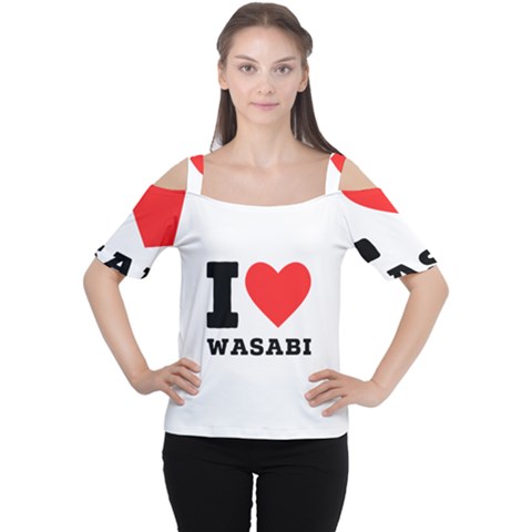 I Love Wasabi Cutout Shoulder Tee by ilovewhateva