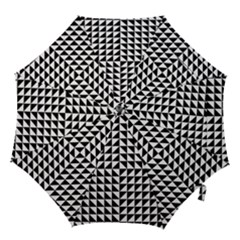 Optical Illusion Black Hook Handle Umbrellas (small) by Ndabl3x