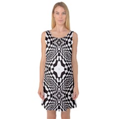 Tile Repeating Pattern Texture Sleeveless Satin Nightdress by Ndabl3x