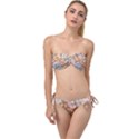Map Europe Globe Countries States Twist Bandeau Bikini Set View1