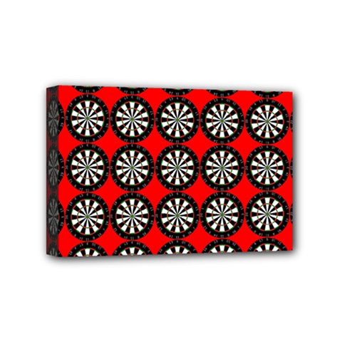 Dart Board Target Game Mini Canvas 6  X 4  (stretched) by Ndabl3x