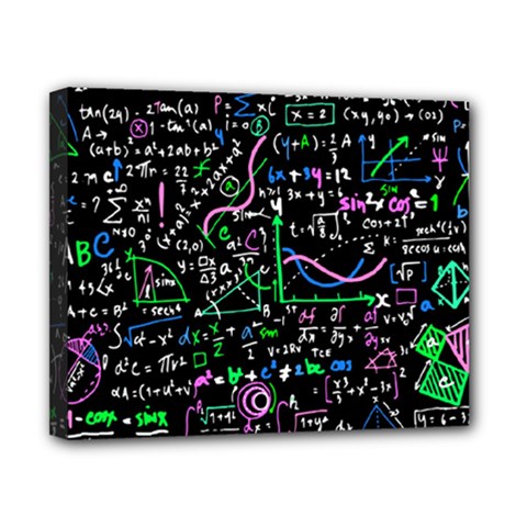 Math-linear-mathematics-education-circle-background Canvas 10  X 8  (stretched) by Vaneshart