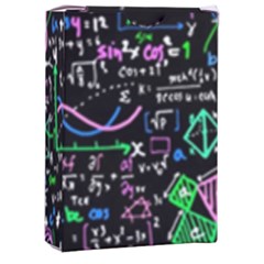 Math-linear-mathematics-education-circle-background Playing Cards Single Design (rectangle) With Custom Box by Vaneshart