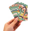 Snake Stripes Intertwined Abstract Playing Cards Single Design (Rectangle) with Custom Box View3