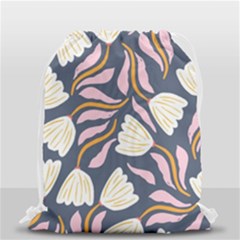 Flowers Pattern Floral Pattern Drawstring Bag (small) by Vaneshop