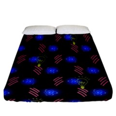 Background Pattern Graphic Fitted Sheet (california King Size) by Vaneshop