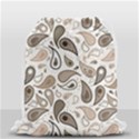Paisley Pattern Background Graphic Drawstring Bag (Small) View1