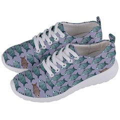 Fishes Pattern Background Theme Art Men s Lightweight Sports Shoes by Vaneshop