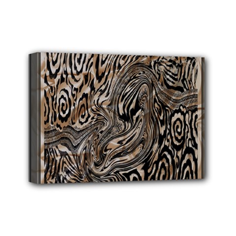 Zebra Abstract Background Mini Canvas 7  X 5  (stretched) by Vaneshop