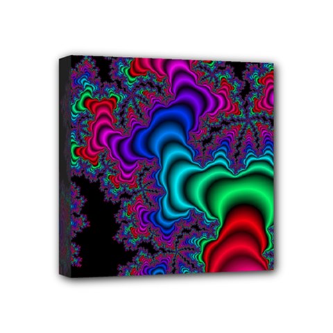 Abstract Piece Color Mini Canvas 4  X 4  (stretched) by Vaneshop