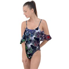 Piece Graphic Drape Piece Swimsuit by Vaneshop