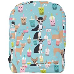 Chihuahua Bubble Kawaii Boba Tea Cute Dog Full Print Backpack by Wav3s
