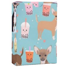 Chihuahua Bubble Kawaii Boba Tea Cute Dog Playing Cards Single Design (rectangle) With Custom Box by Wav3s