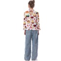 Seamless Pattern Hand Drawing Cartoon Dessert And Cake Kids  Frill Detail Tee View2